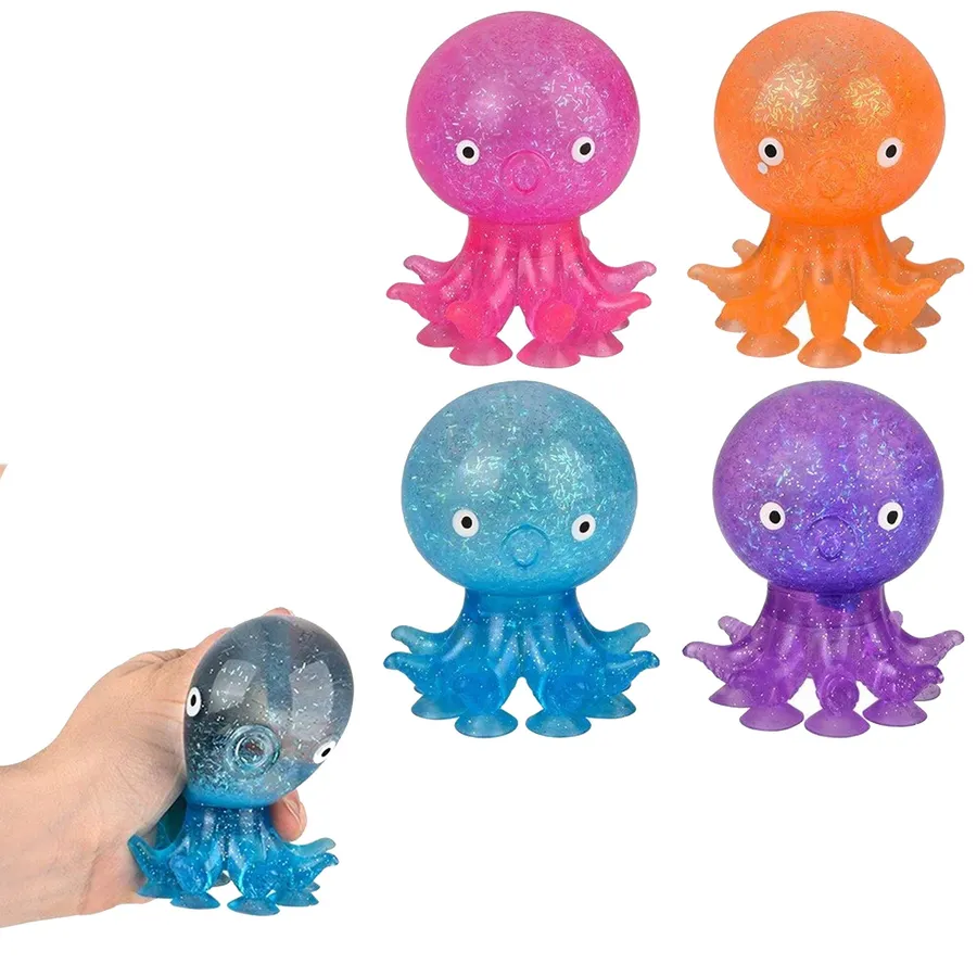 Toyarina Water-Filled Octopus Squishy Toy - Assorted Sensory Fidget Stress Ball for Kids — wholesale Fidgets & Sensory by the case