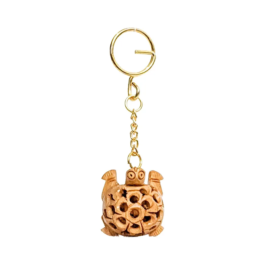 Wooden Turtle Keychain — wholesale Keychains & Charms by the case