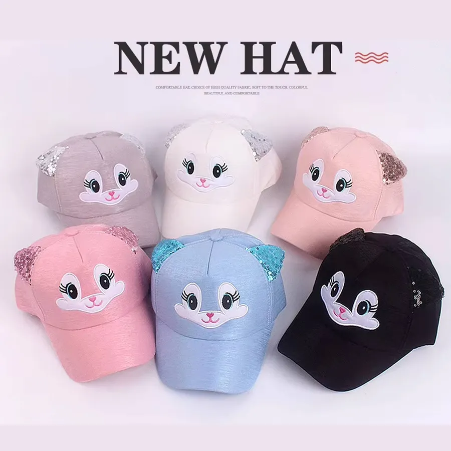 Cute Cartoon Ear Baseball Caps For Kids - Assorted — wholesale Apparel & Accessories by the case