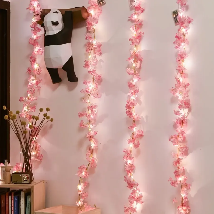 2M Cherry Blossom String Lights – 20LED Garland — wholesale Home & Décor by the case