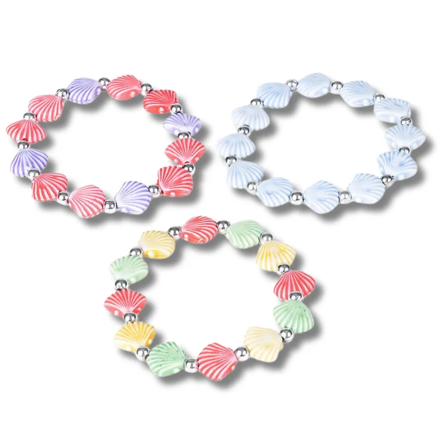 Faux Shell Beaded Bracelet For Women's - Assorted — wholesale Apparel & Accessories by the case