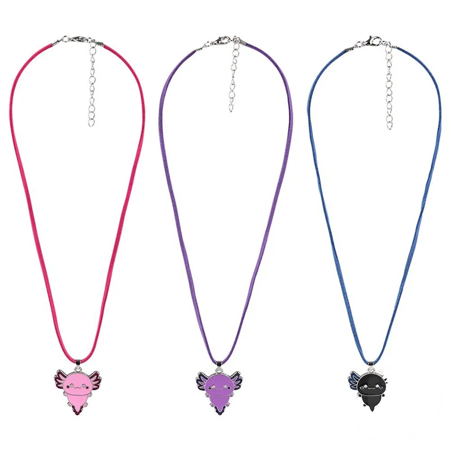 Axolotl Necklace Pendant For Kids - Assorted — wholesale Apparel & Accessories by the case