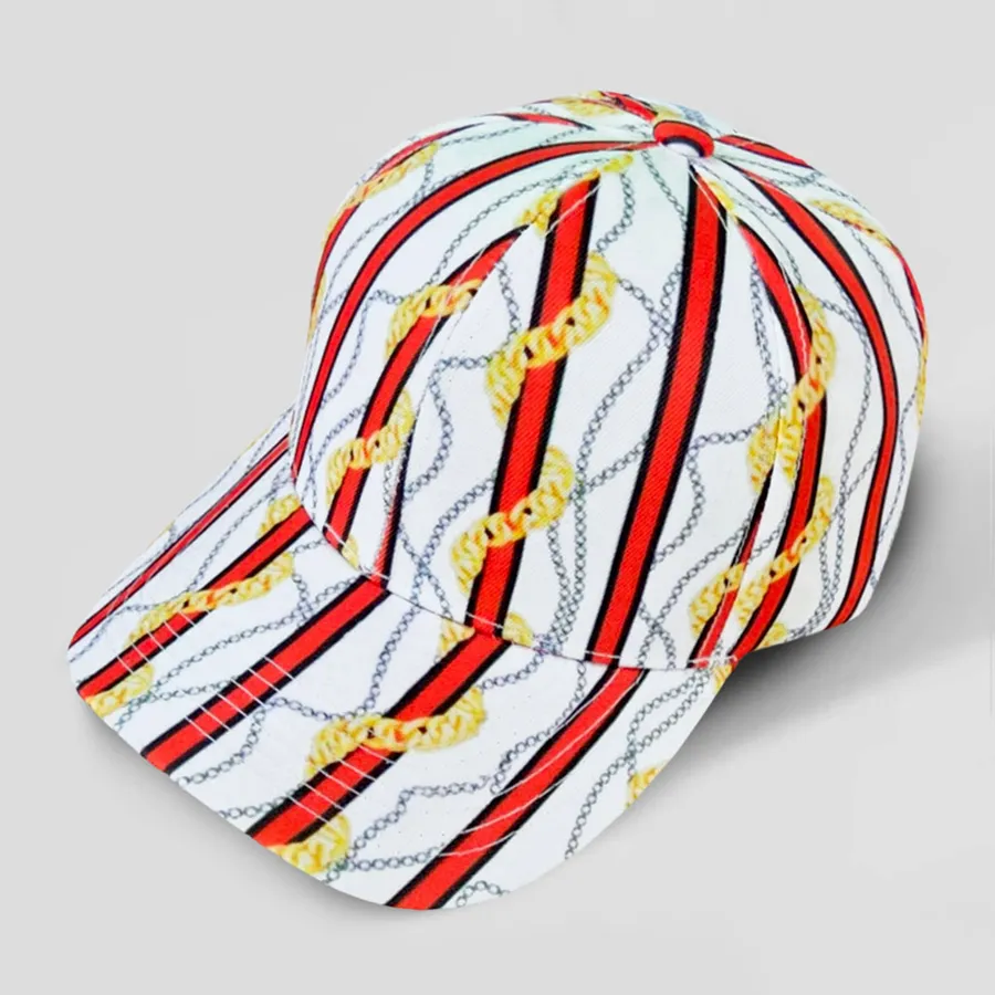Trendy Chain Patterned Baseball Cap - Assorted — wholesale Apparel & Accessories by the case