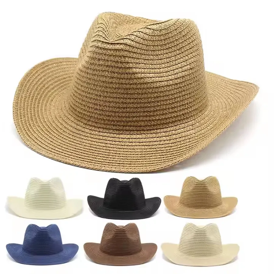 Western Shade Paper Straw Cowboy Hat For Men's - Assorted — wholesale Apparel & Accessories by the case