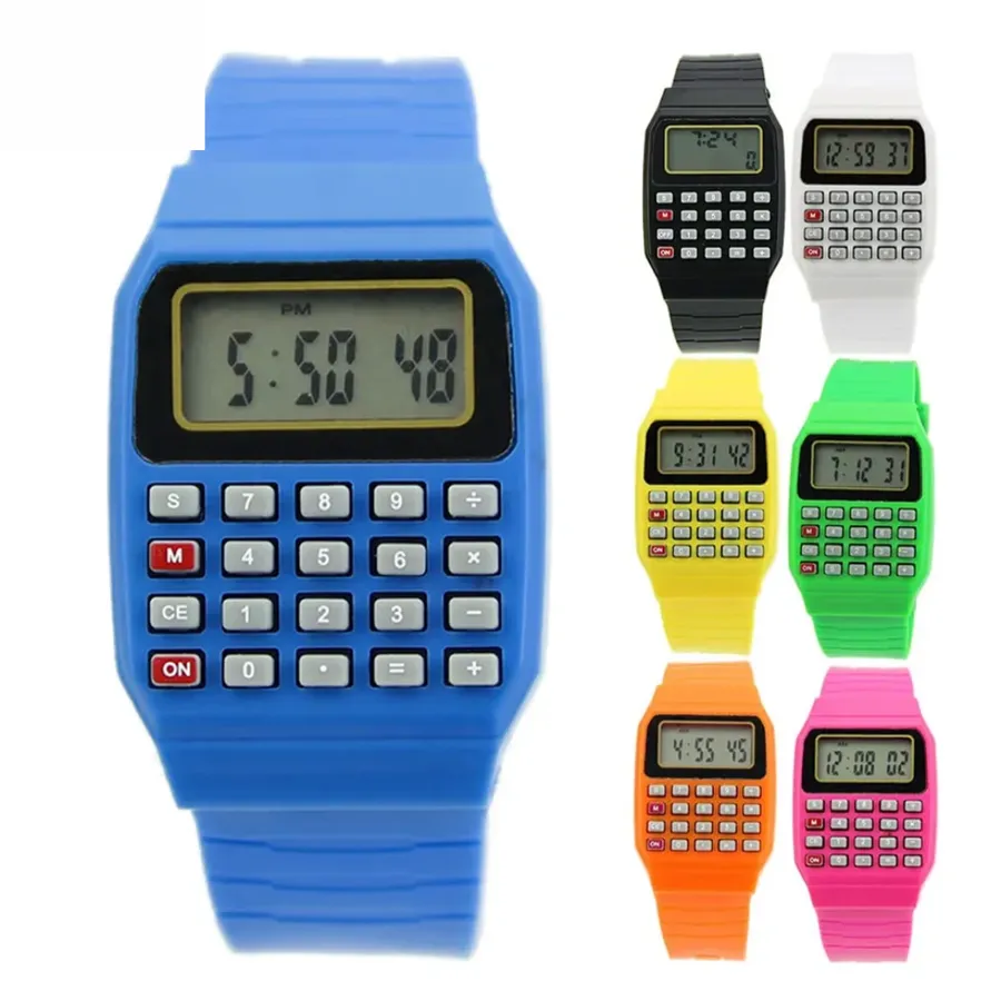 Kids' Calculator Watch — Novelty & Fun | Silicone Strap | Digital Display — wholesale More Wholesale Goods by the case