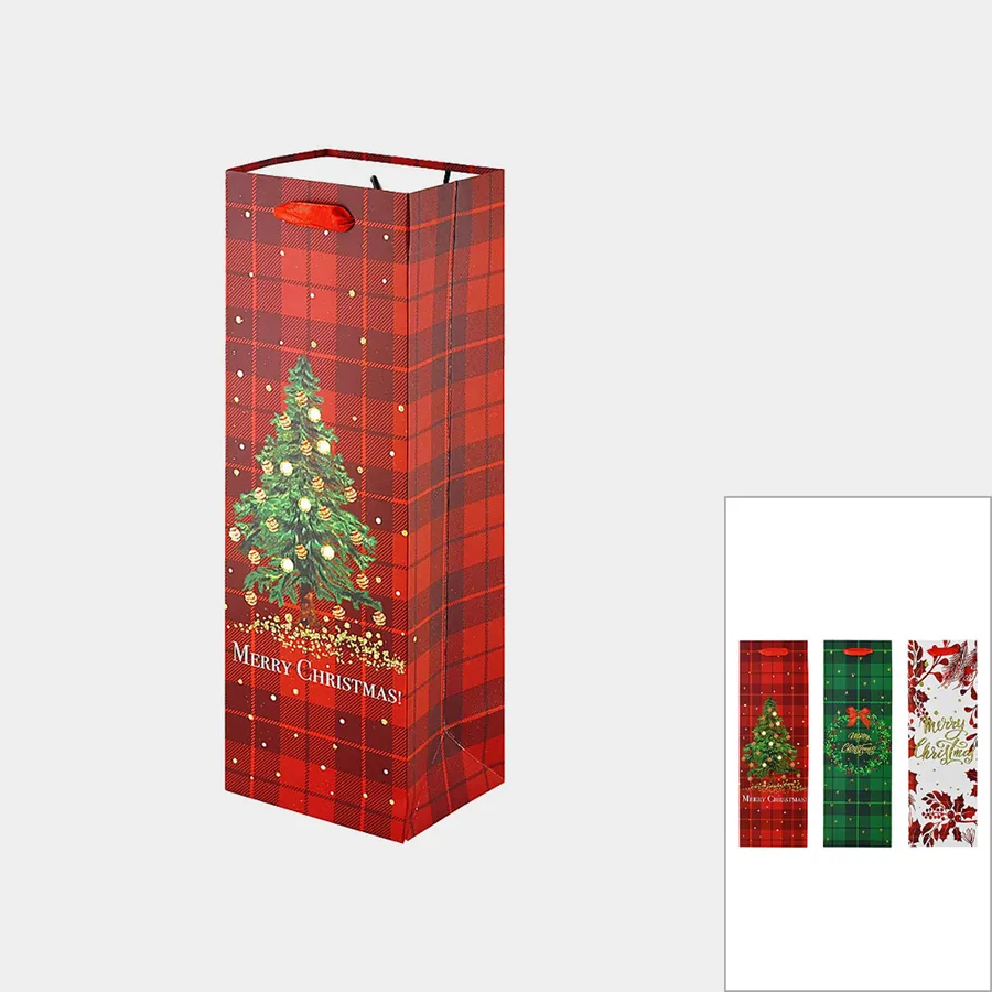 Back To School Patterned Bottle Gift Bags - Assorted — wholesale Party & Gifts by the case
