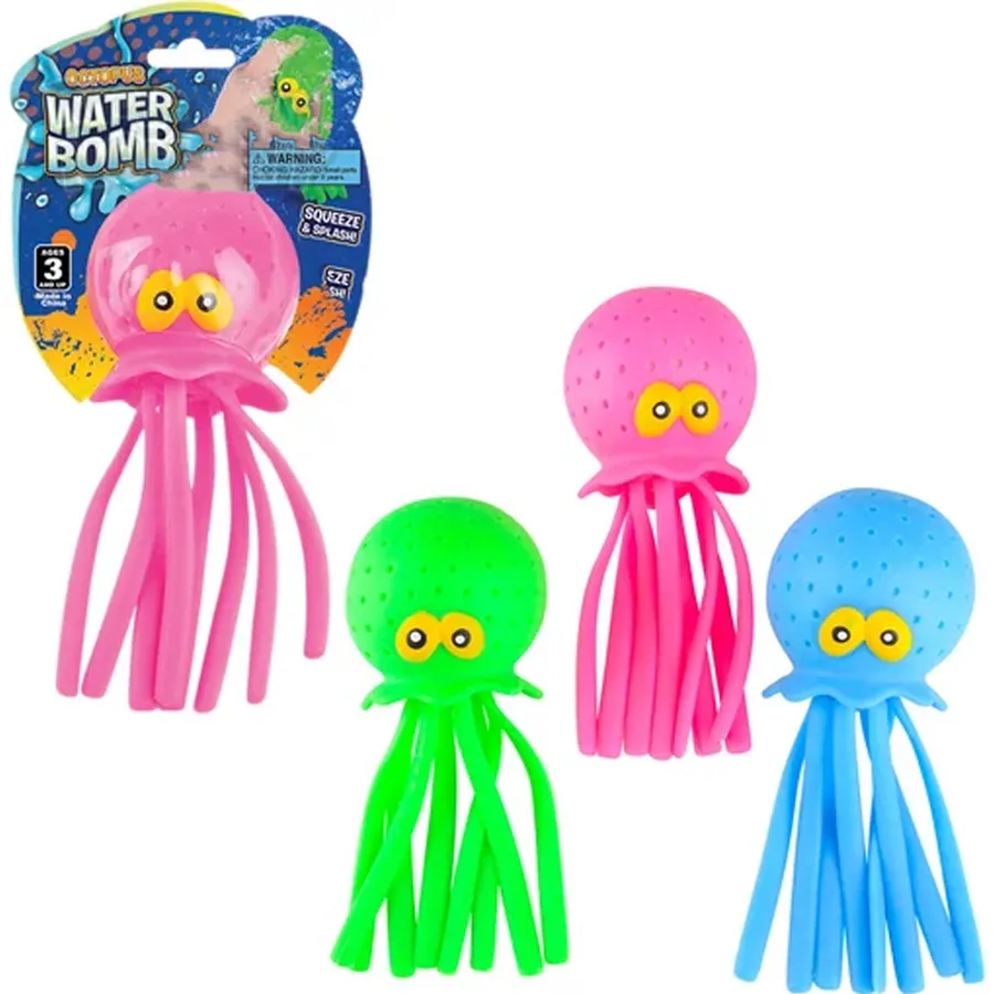 Squishy Octopus Water Ball Kids Toy - Assorted — wholesale Plush & Squishies by the case