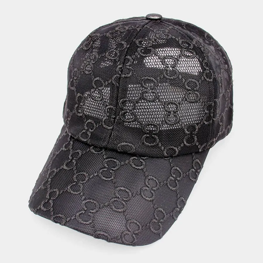 Luxury Patterned Mesh Baseball Cap - Assorted — wholesale Apparel & Accessories by the case