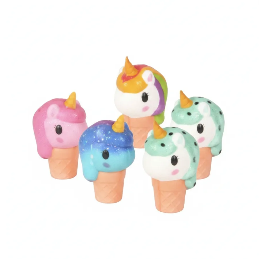 Unicorn Ice Cream Squishy Toy - 4-Inch Sensory Fidget and Stress Ball — wholesale Fidgets & Sensory by the case