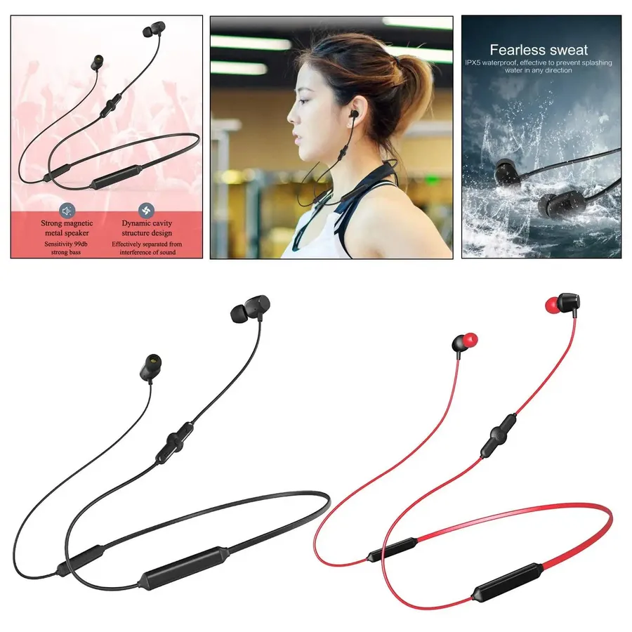 1607GG Q5 Bluetooth Headphonesic Wireless V4.2 Magnetic Earphones with Mic IPX5 Waterproof HD HiFi with Bass 48Hrs for R — wholesale Tech & Gadgets by the case