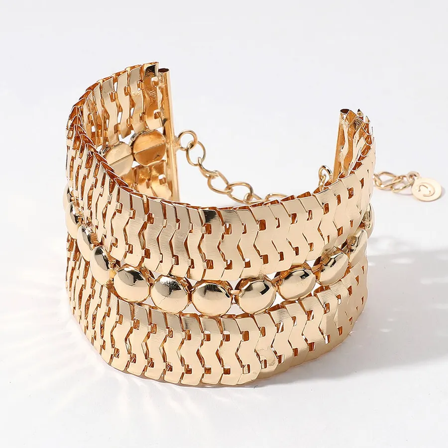 Wide Metal Chain Bracelet For Women's - Assorted — wholesale Apparel & Accessories by the case