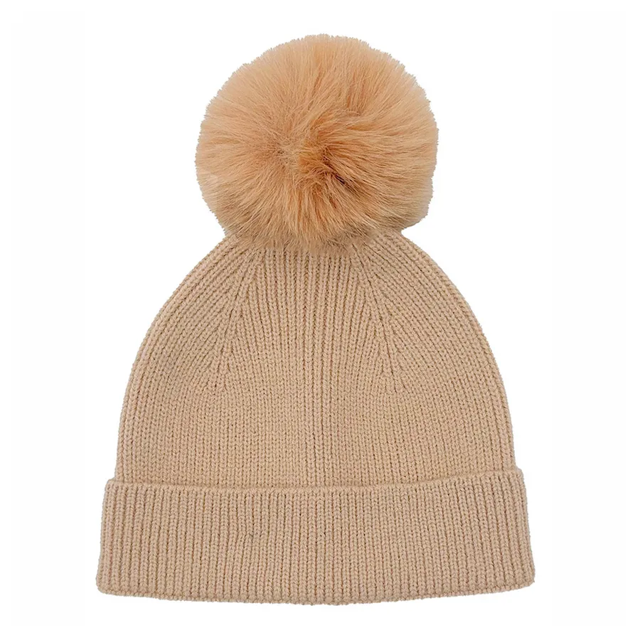 Beanie Hat with Pom For Women - Assorted — wholesale Apparel & Accessories by the case