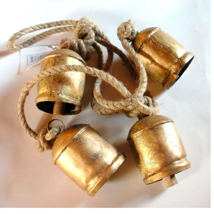 Rustic Metal Hanging Giant Cow Bells - Christmas — wholesale Seasonal & Holiday by the case