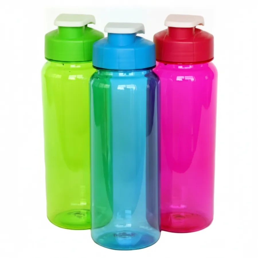 Reusable Flip-Top Plastic Water Bottles - 21 oz Leak-Proof Daily Hydration Travel Bottles — wholesale Kitchen & Drinkware by the case