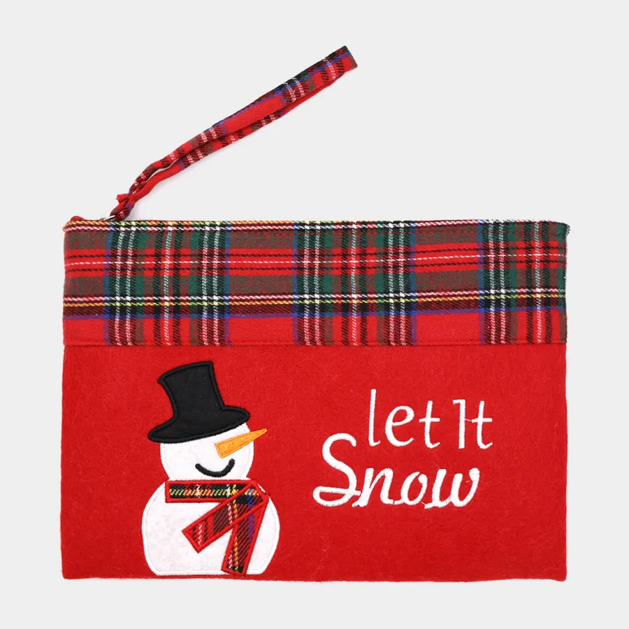 Christmas Themed Pouch Bag For Kids - Assorted — wholesale Seasonal & Holiday by the case