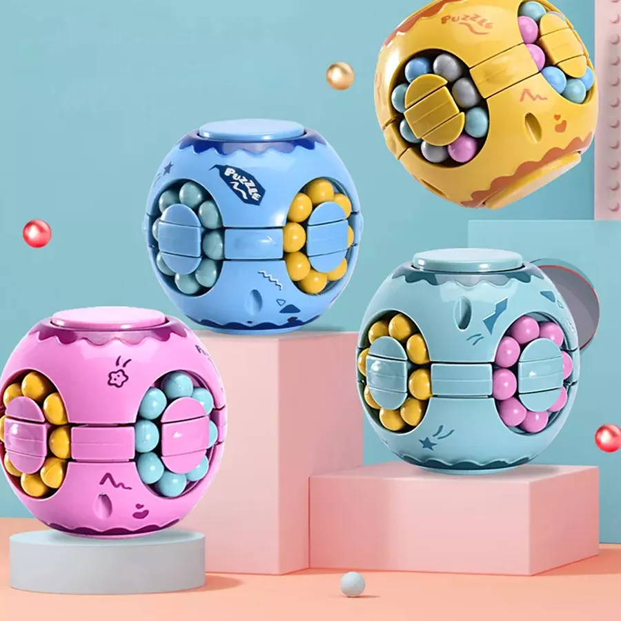 Rotating Magic Bean Cube Spinner Fidget Toy — wholesale Fidgets & Sensory by the case