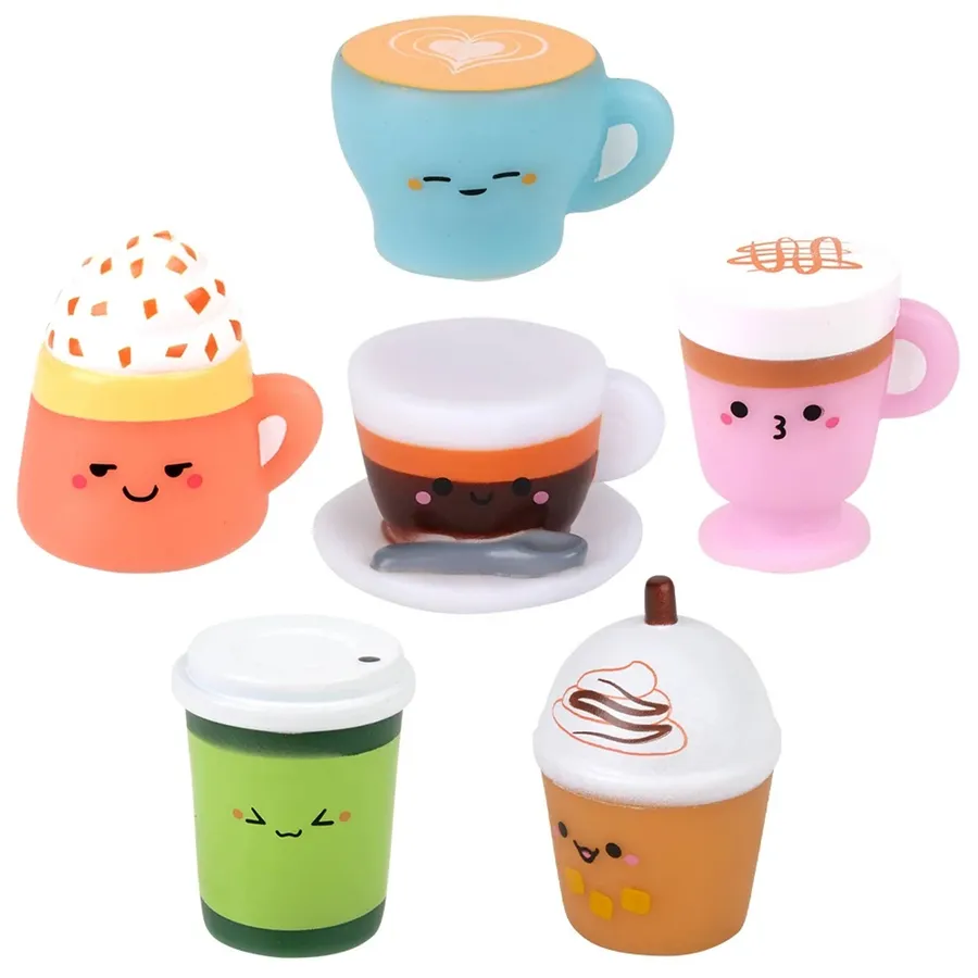 Soft Rubber Coffee Fidget Toys for Kids - Assorted — wholesale Fidgets & Sensory by the case