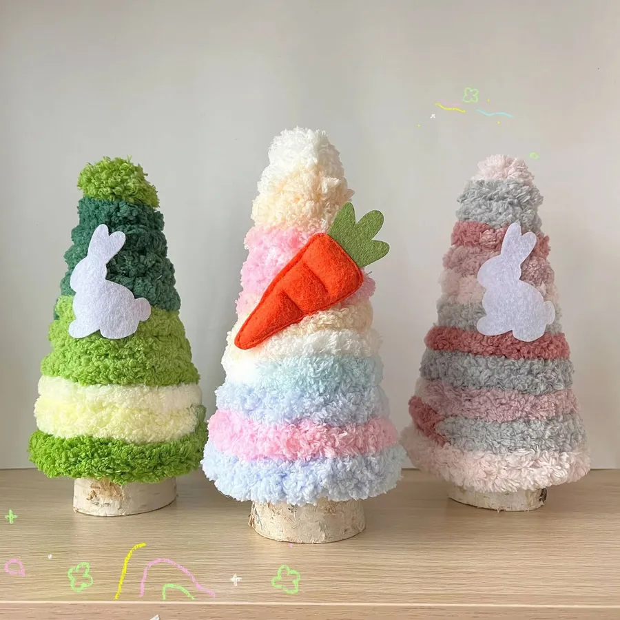 Plush Bunny Tree For Home Décor - Assorted — wholesale Plush & Squishies by the case