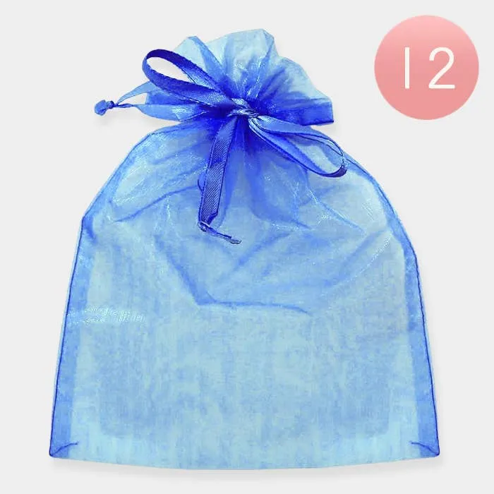 Ribbon Organza Jewelry Delicate Ribbon Closure Gift Bags — wholesale Party & Gifts by the case