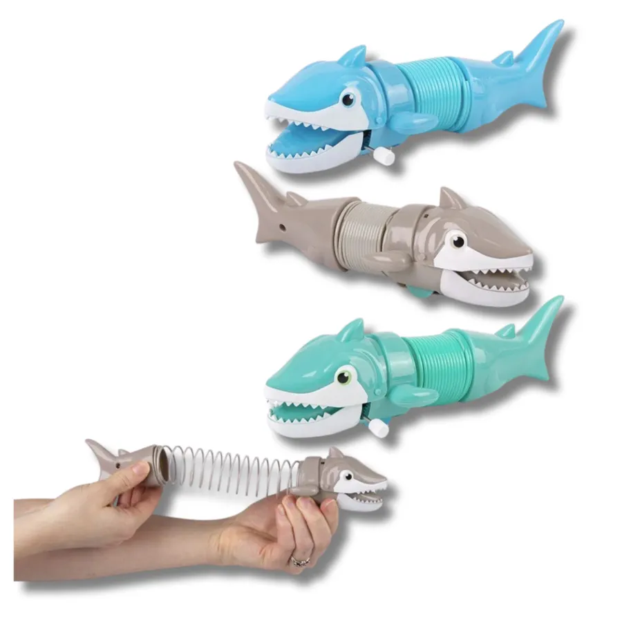 Wind Up Coil Spring Shark Toy For Kids — wholesale Toys & Games by the case