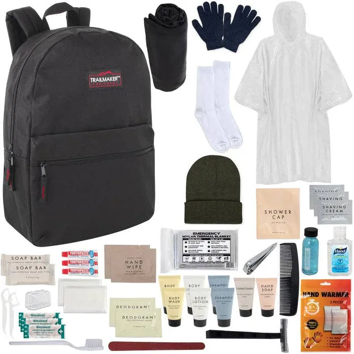 45pc Homeless Care Kit Backpack – Ready Outreach Pack — wholesale Bags & Backpacks by the case