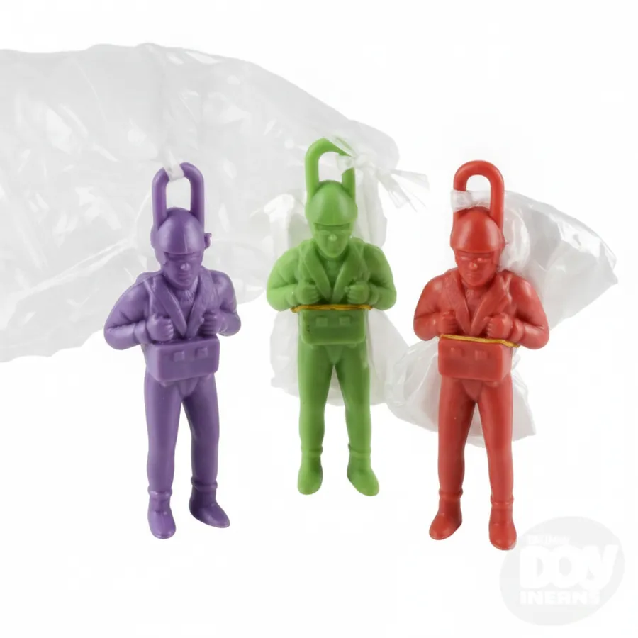 Classic 4-Inch Army Paratrooper Toy - Fun Novelty Toys for Kids Party Favors and Prizes — wholesale Party & Gifts by the case