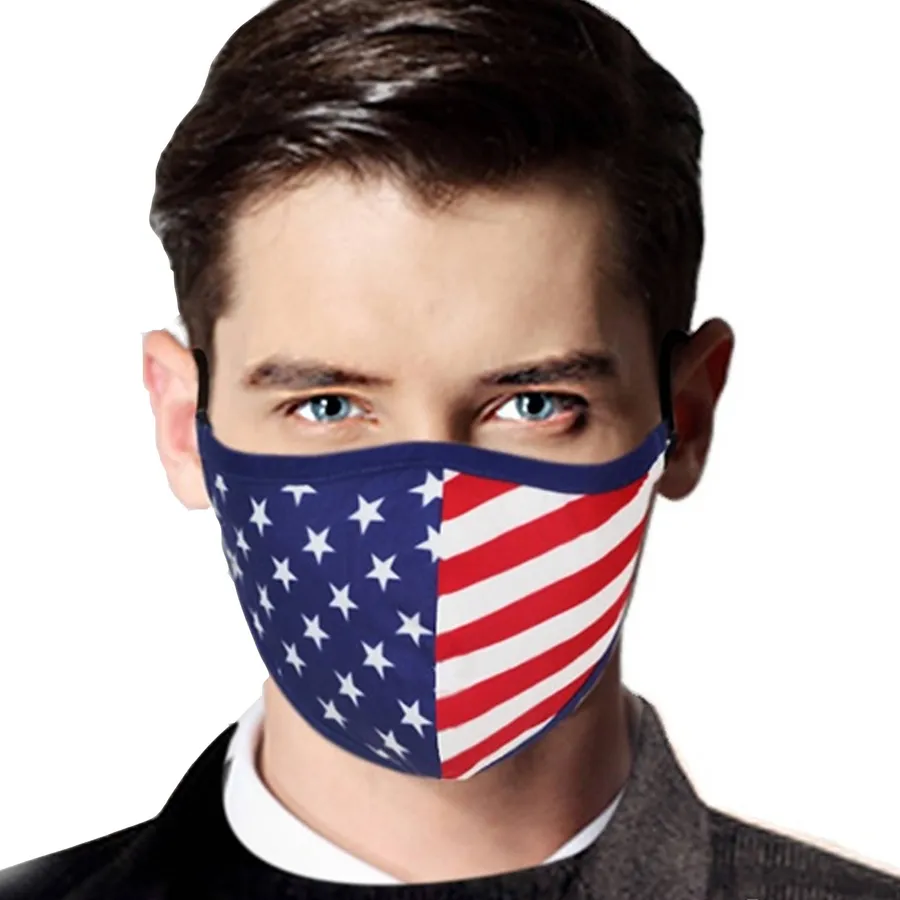 American Flag Face Reusable Protective Mask- In Bulk — wholesale Home & Décor by the case