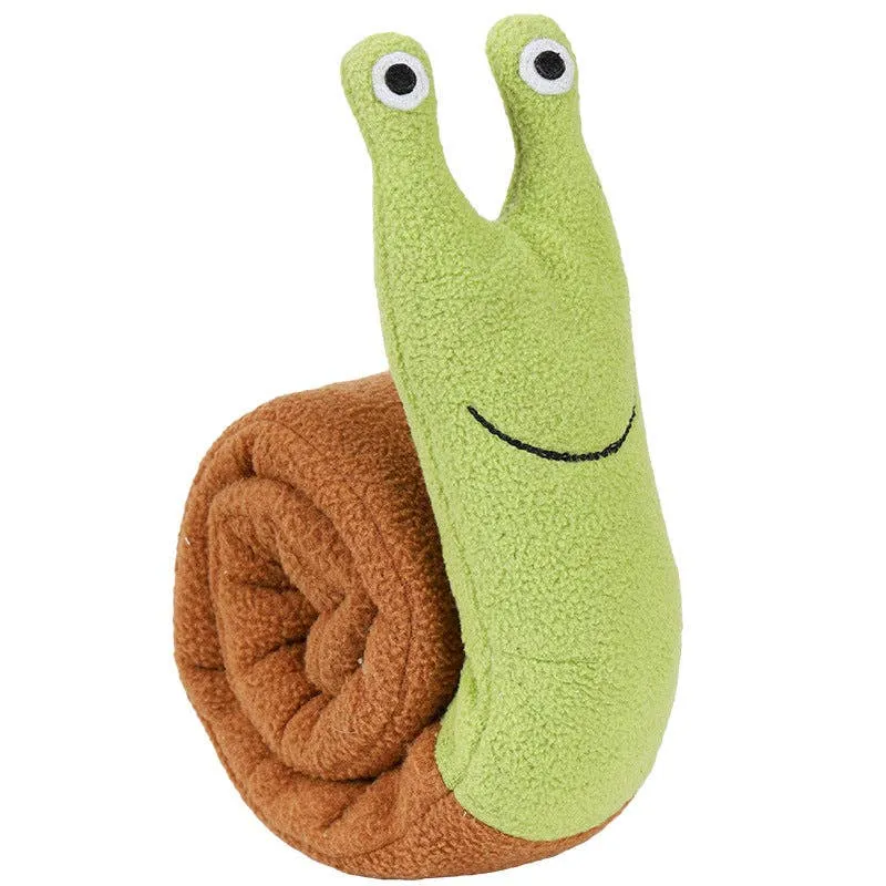 Snail Soft Plush Dog Chew Toy- Assorted — wholesale Plush & Squishies by the case