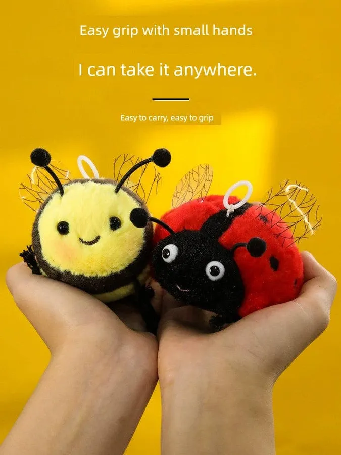 Ladybug Pull Wire Turn Plush Doll in bulk — wholesale Plush & Squishies by the case