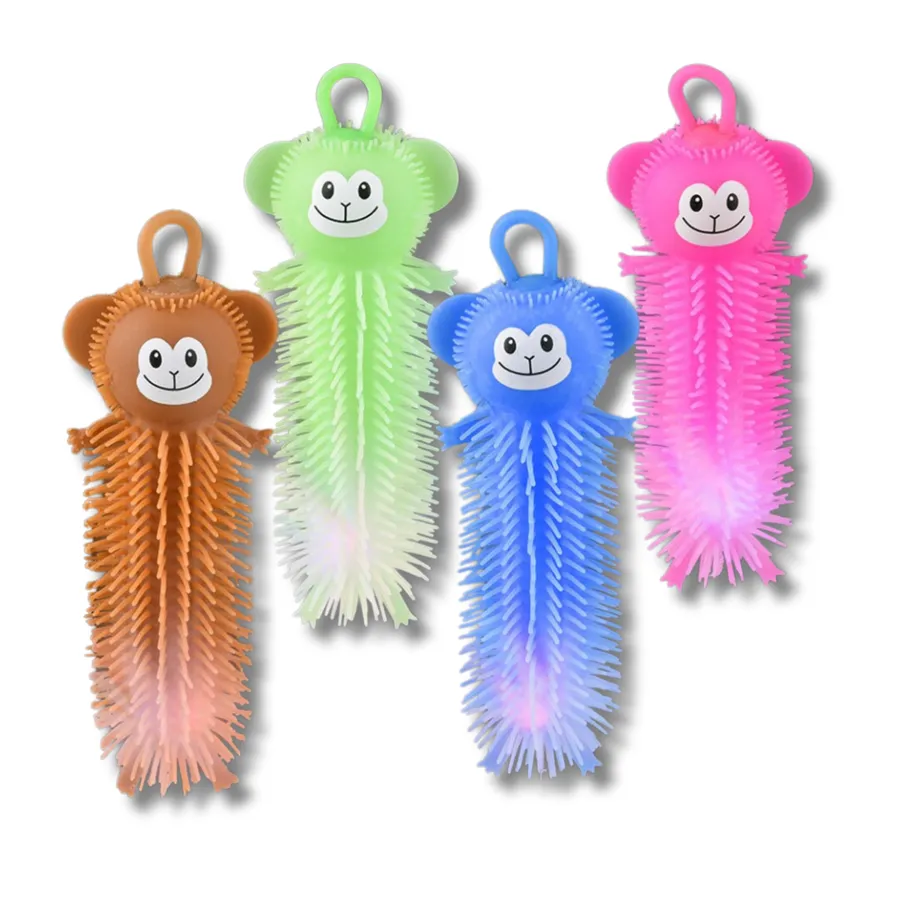 Squishy Puffer Light-Up Monkey Kids Toy - Assorted — wholesale Plush & Squishies by the case
