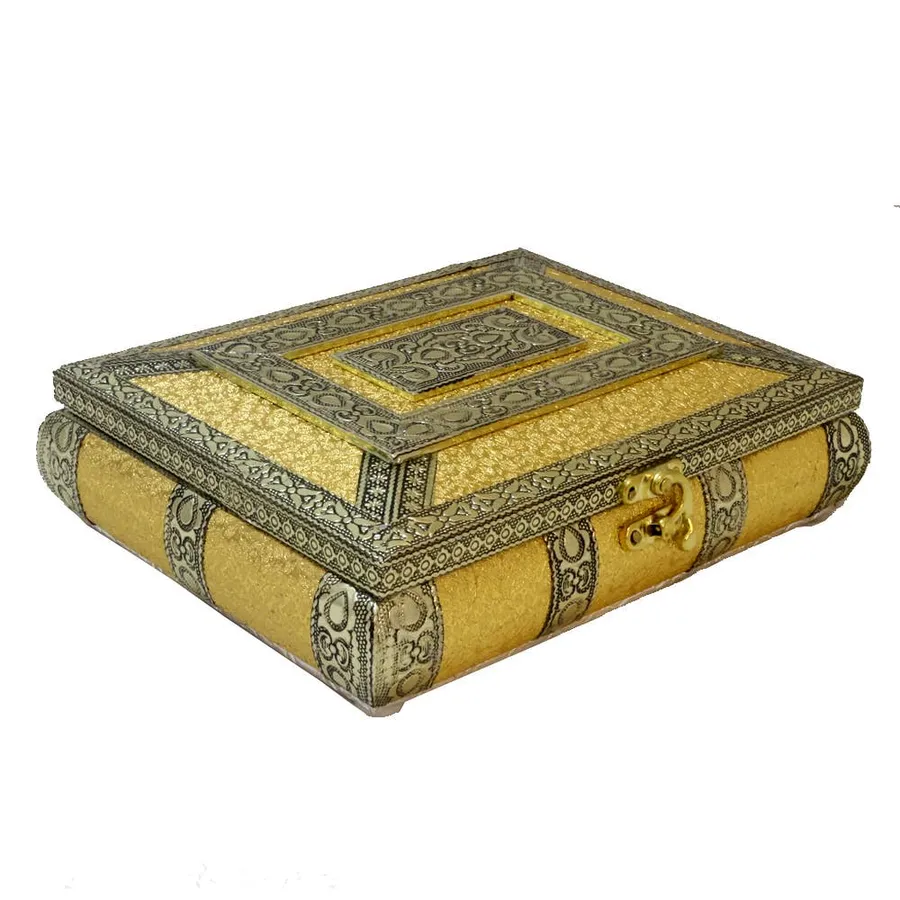 Wooden Box with Resin And Brass — wholesale Toys & Games by the case