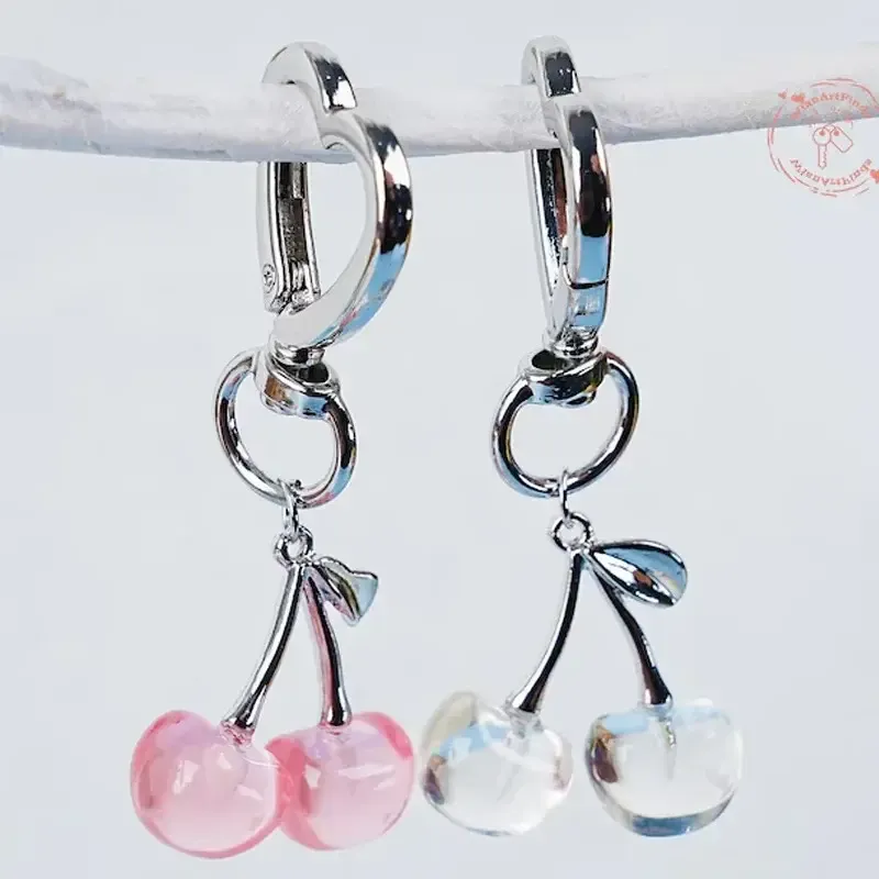 Exquisite Stereo Cherry Key Ring – Clear Resin Pendant — wholesale Keychains & Charms by the case