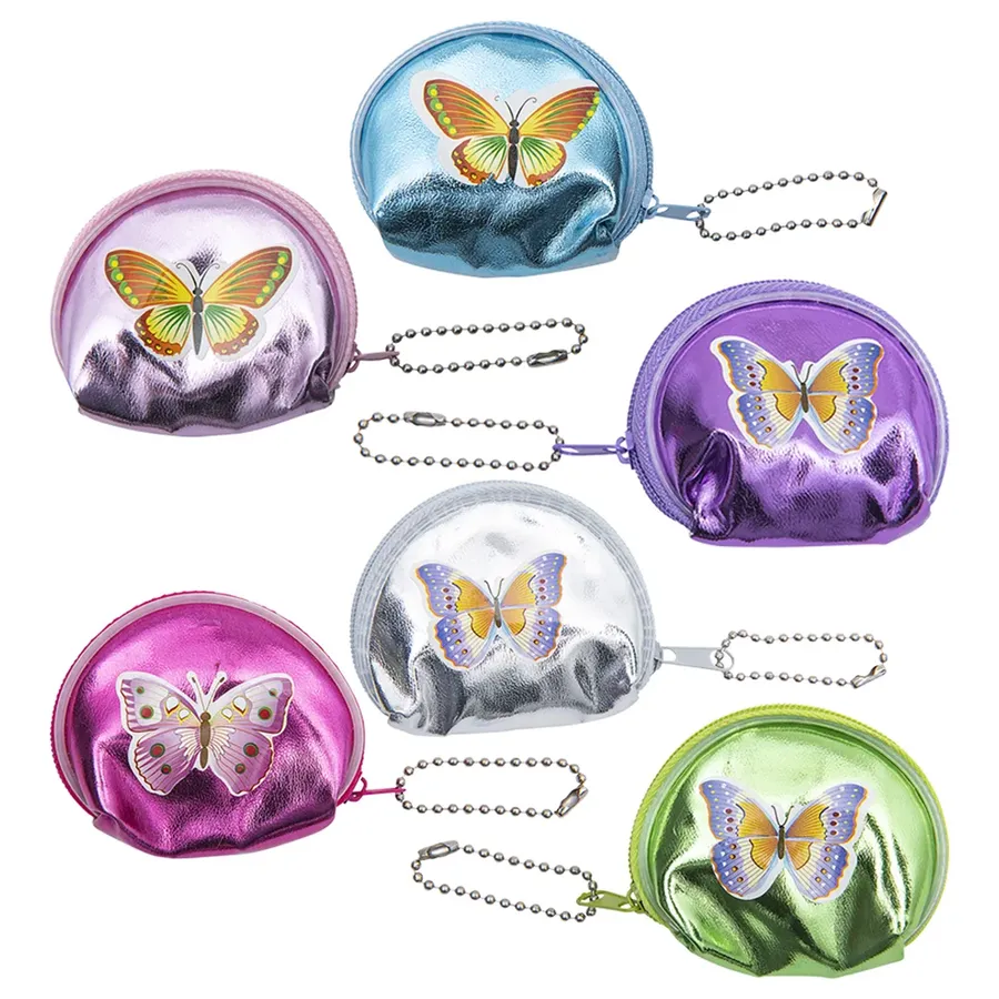 Butterfly Coin Purse Keychain In Bulk — wholesale Keychains & Charms by the case