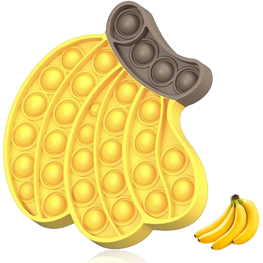 Kids Back to School Halloween Banana Pop It Fidget Toy — wholesale Fidgets & Sensory by the case