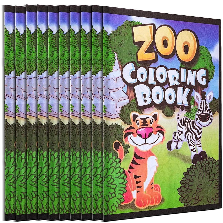 Zoo Animal Coloring Books - Bulk Pack of Keeraft Home Gifts — wholesale Home & Décor by the case