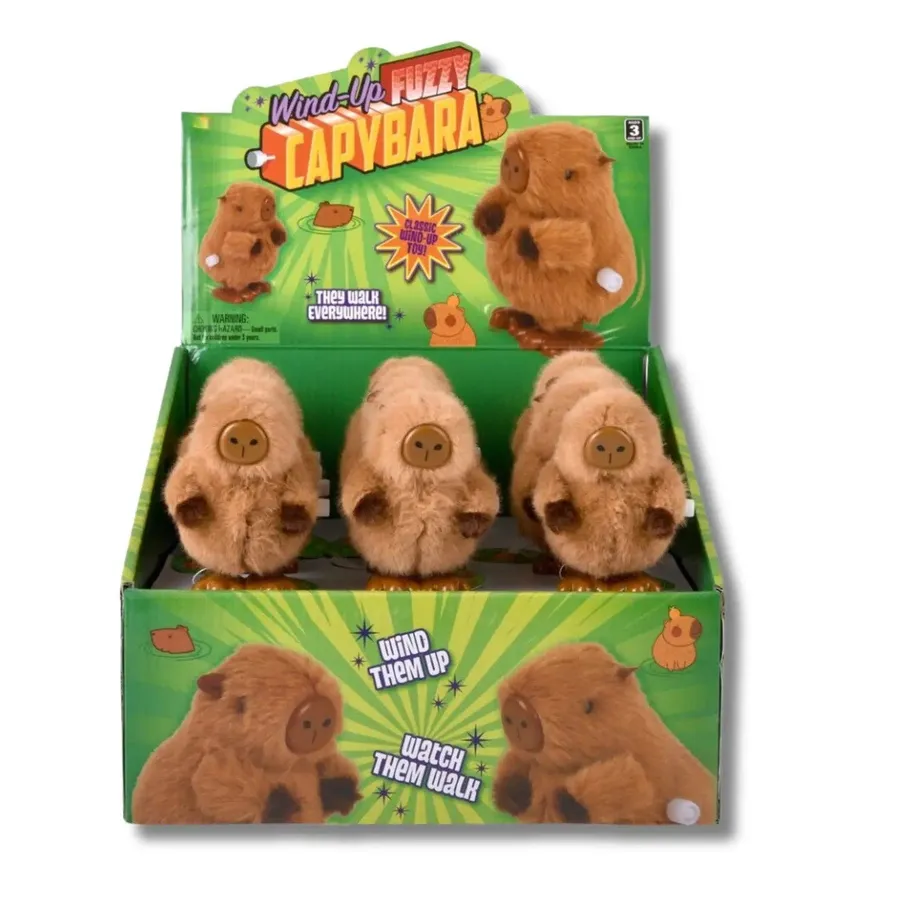 Wind-Up Fuzzy Capybara Toy — wholesale Apparel & Accessories by the case