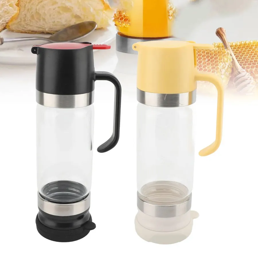 No-Drip Honey & Syrup Dispenser With Handle | Tabletop — wholesale Tech & Gadgets by the case