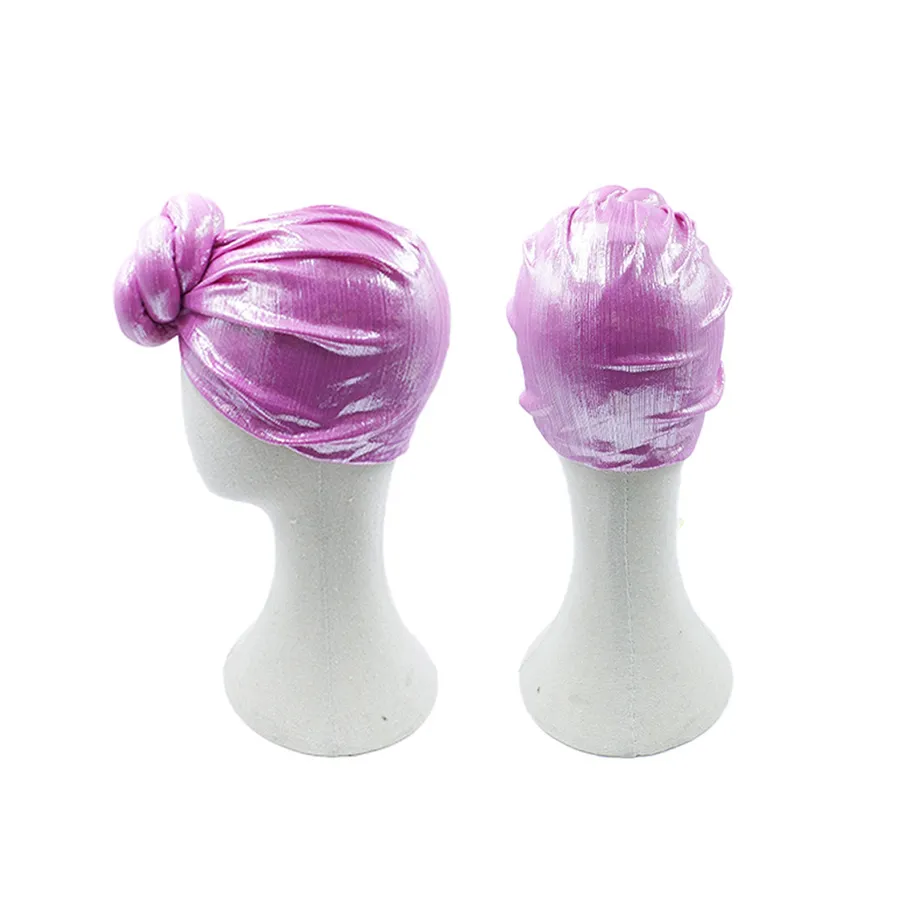 Metallic Turban Hats For Women's - Assorted — wholesale Apparel & Accessories by the case