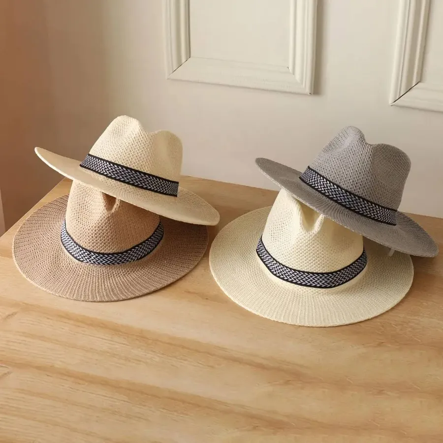 Wide Brimmed Unisex Straw Hat - Assorted — wholesale Apparel & Accessories by the case