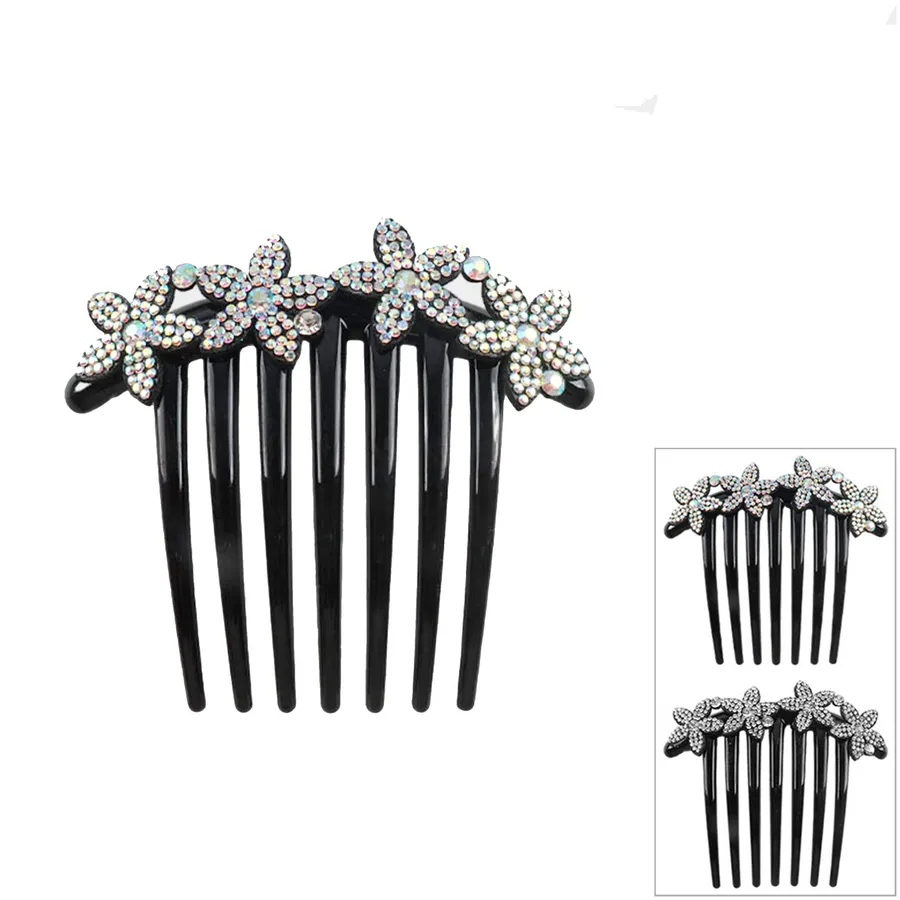 Flower Bling Hair Combs — wholesale Apparel & Accessories by the case
