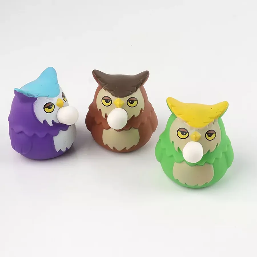 Squishy Toys Squeezy Owl Popping Balloon Sensory Fidget Toy, Set of 5 — wholesale Fidgets & Sensory by the case