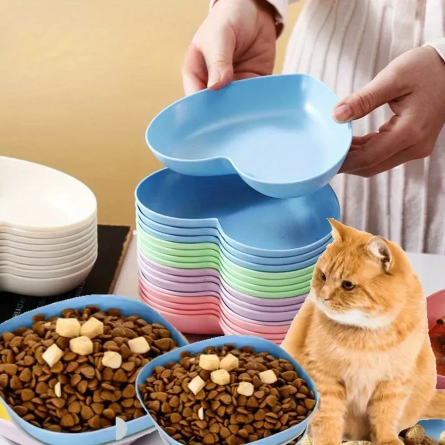 Heart-Shaped Cat Bowl Set – Food & Water for Kittens — wholesale Pet by the case
