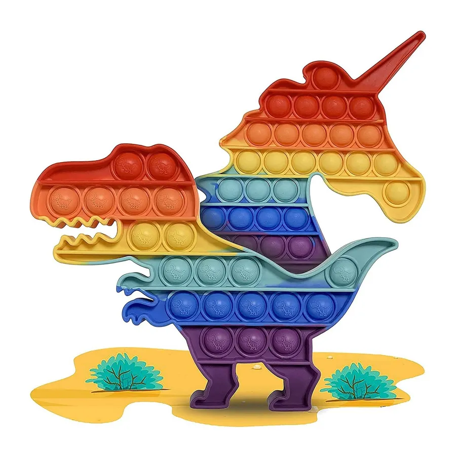 Kids Unicorn and Dinosaur Pop It — wholesale Fidgets & Sensory by the case