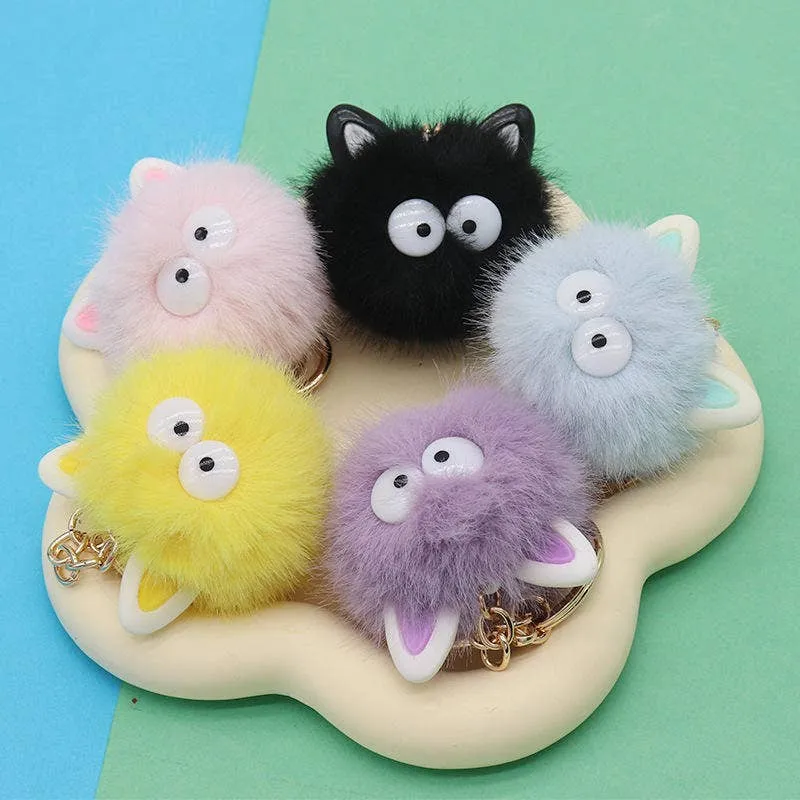 Cure Mini Plush Pom Pom Keychain Toy - Assorted — wholesale Plush & Squishies by the case