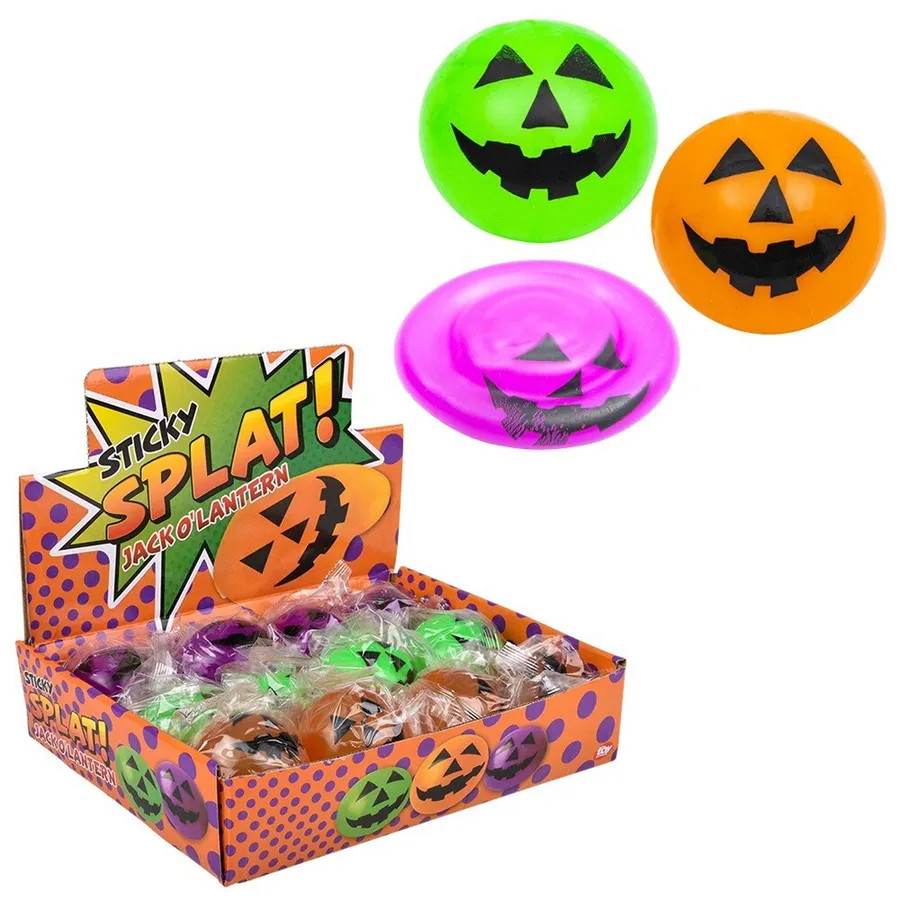 Splat Squishy Jack-O-Lantern Balls For Kids — wholesale Plush & Squishies by the case