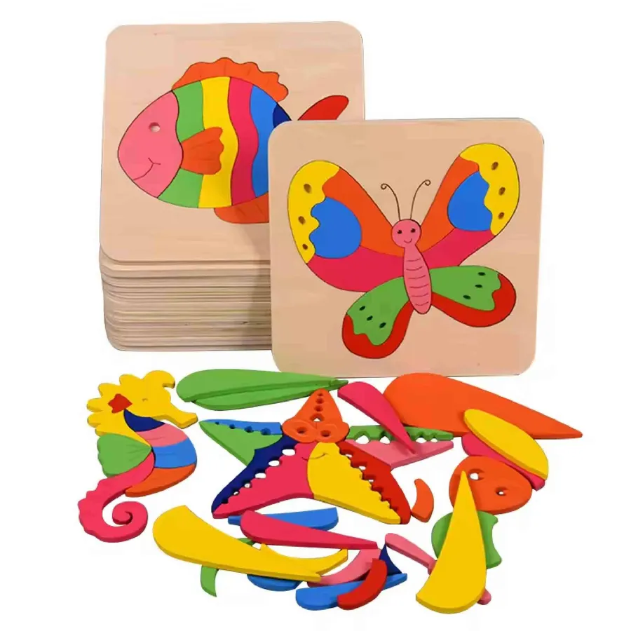 Wooden Puzzle Educational Toys - Back to School - in bulk — wholesale Toys & Games by the case