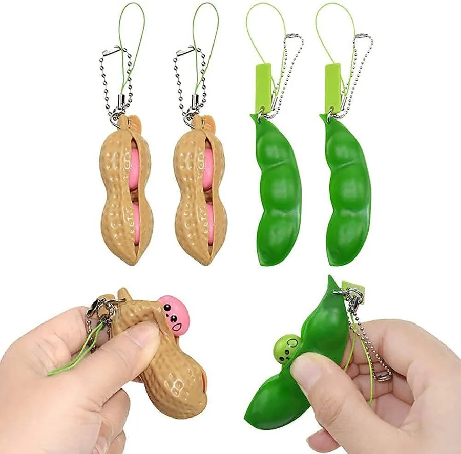 Fidget Toys Peanut Squeeze Keychain Valentine In Bulk — wholesale Fidgets & Sensory by the case