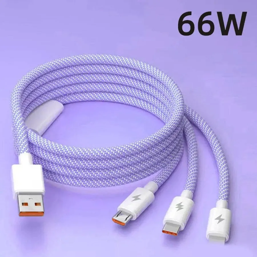 0907GG 3 In 1 USB Cable Micro USB Type C Cable For iPhone 13 12 11 Mobile Phone Charger Cable Mini Wire Short Charg P1Y2 — wholesale Tech & Gadgets by the case
