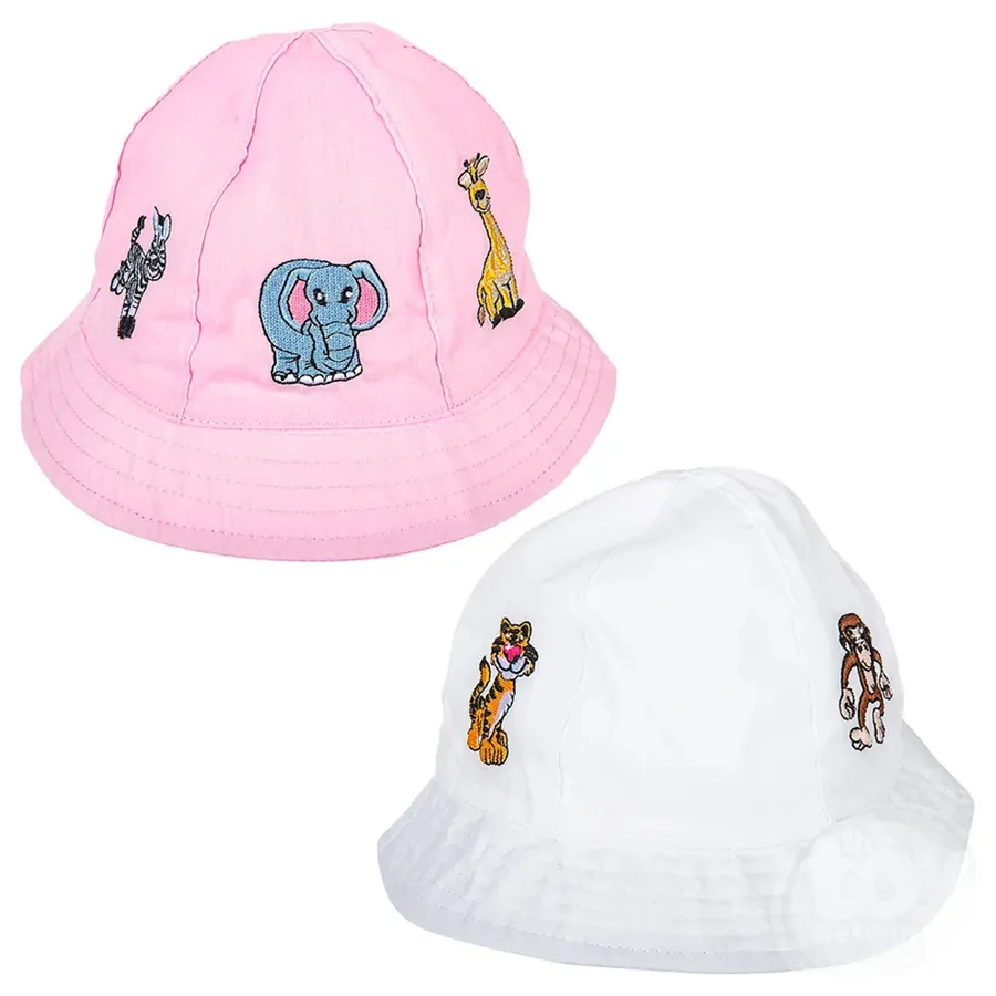 Zoo Animal Bucket Hat For Kids- Assorted — wholesale Apparel & Accessories by the case