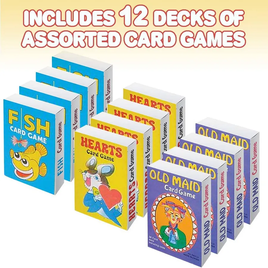 Coated Card Games for Kids - Assorted — wholesale Toys & Games by the case